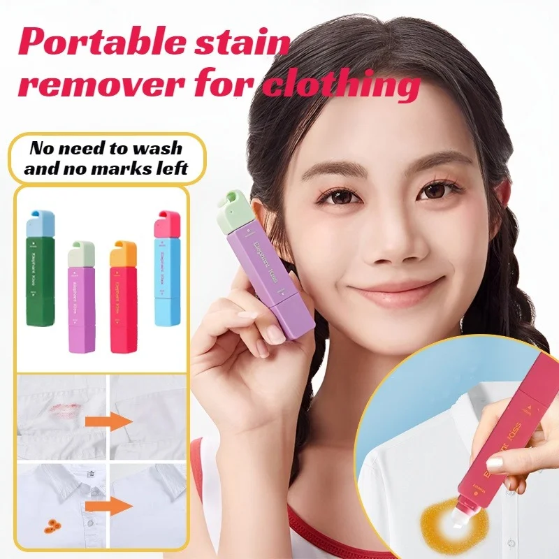 White Clothes Stain Remover Pen Strong Portable Waterless Tant Oil Stain Remover Pen 12ML1/2PCS  Portable Emergency Hotpot Pen