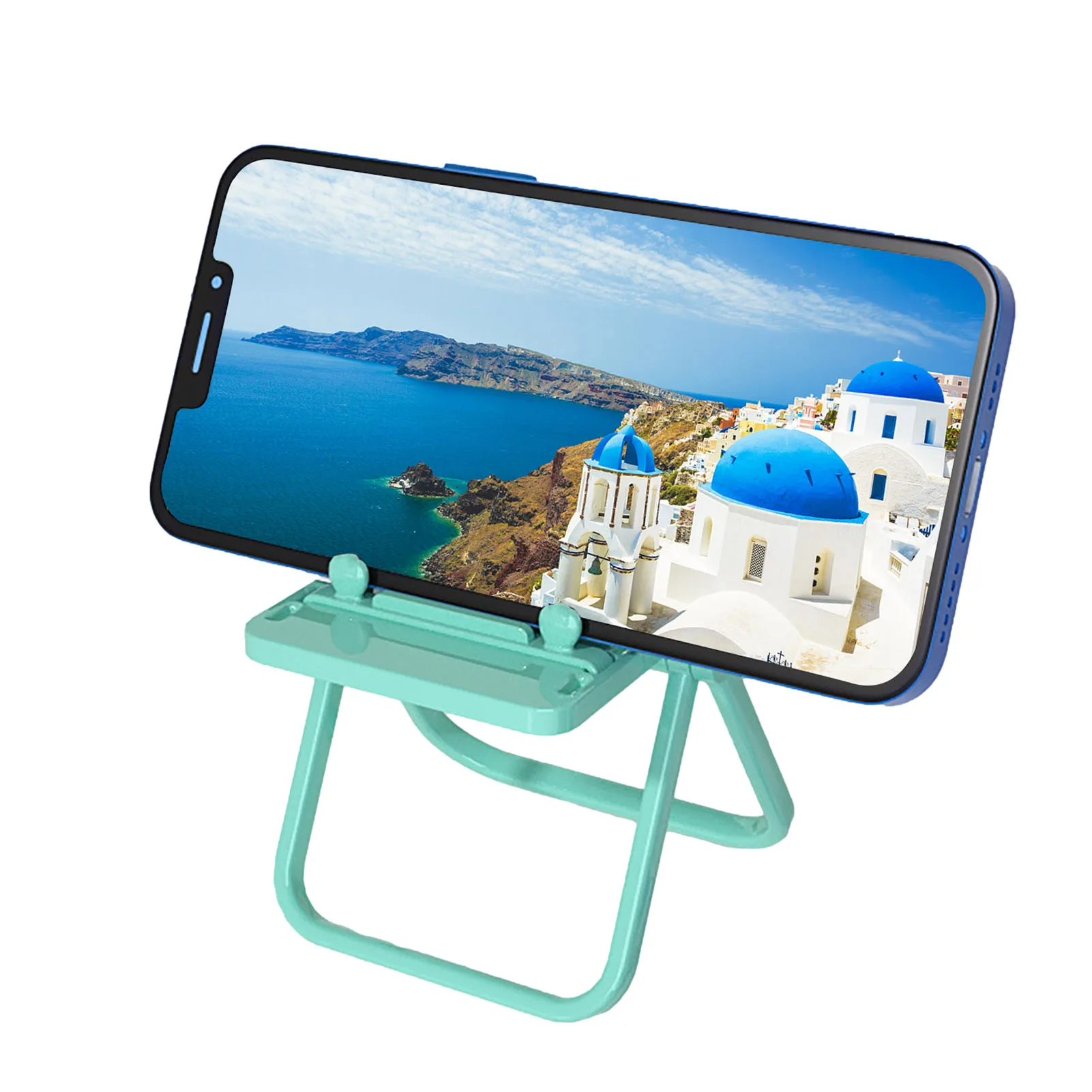 Macaron 4 Color Mini Chair Mobile Phone Holder Adjustable Desktop Mount Chair Shape Stand Foldable Shrink Ornament Decoration