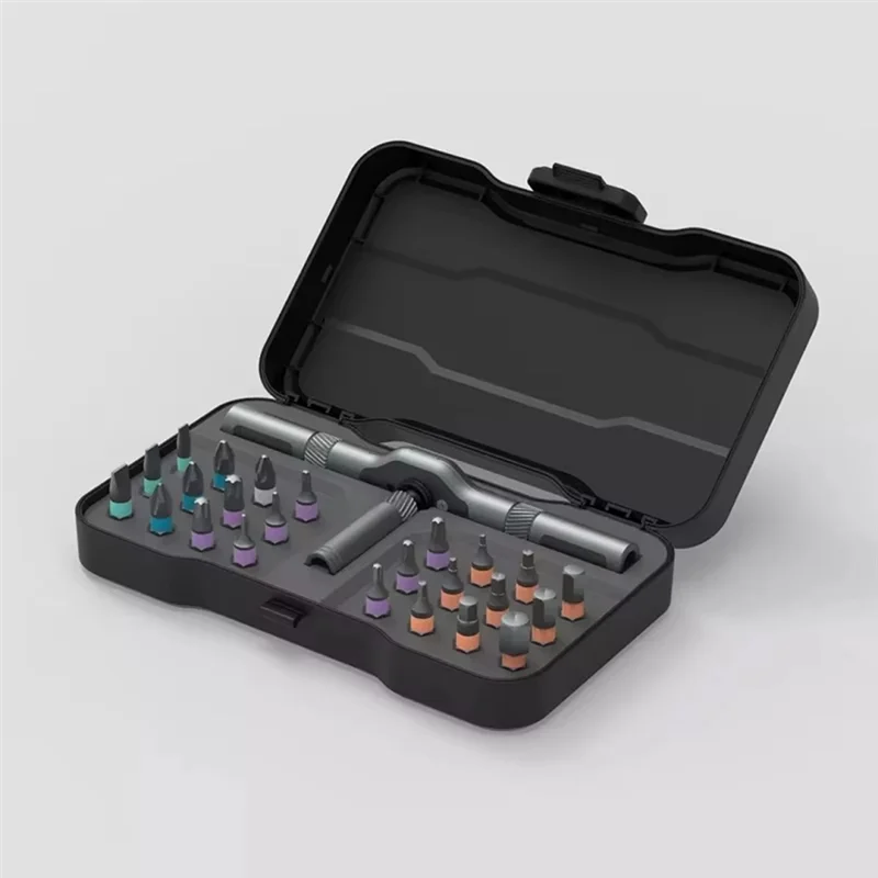 

-A95Z 24 In 1 Rotating Screwdriver Set S2 Magnetic Bits Tools Set DIY Household Repair Tool
