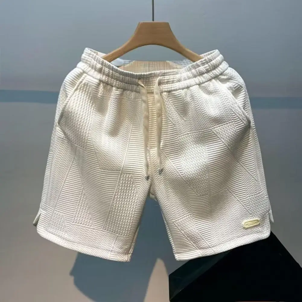 Nowy męski szorty na lato Hip Hop szybkoschnący oddychający spodenki sportowe sznurek kieszenie szerokie nogawki do kolan wygodne szorty