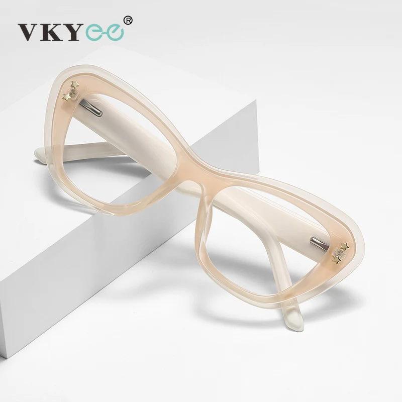 

VICKY New Fashion Personalized Butterfly Design Women's Anti-Blue Light Reading Glasses Customizable Prescription LS026