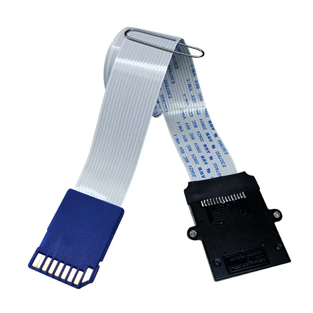 Cable de extensión de tarjeta SD a SD, adaptador de lectura de tarjeta, extensor Flexible micro-sd a SD/SDHC/SDXC, extensor de tarjeta de memoria