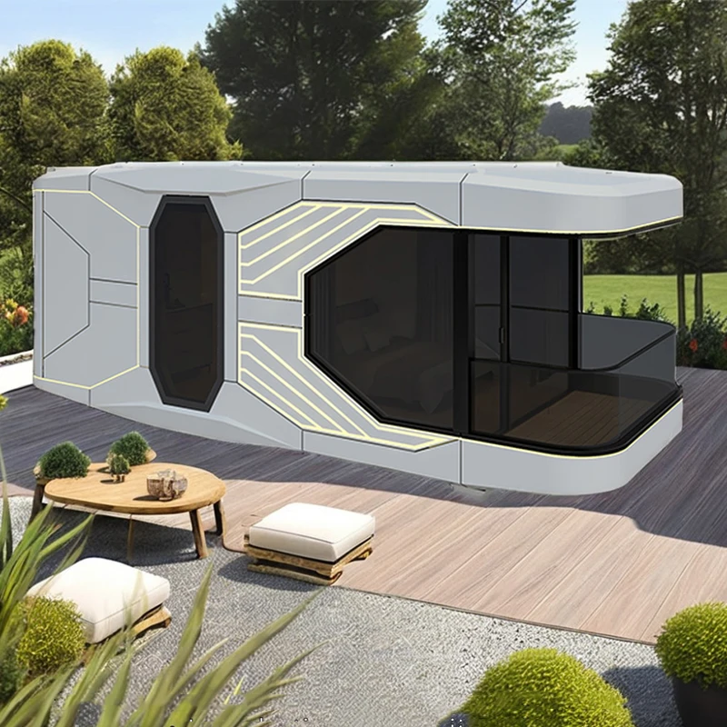 ti-Best Selling Space Pod Capsule Prefab Modern Container Space Capsule House Space Capsule Mobile Home X5%