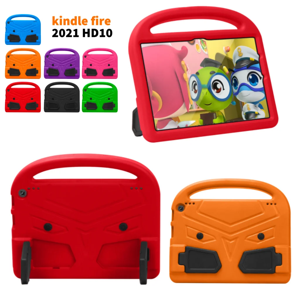 

Детский мягкий чехол из ЭВА для Amazon Fire HD10 10,1 дюйма 2023, 13 HD10 Plus 2021, 11 10,1 дюйма, чехол для планшета с милым мультяшным Sparrows и подставкой