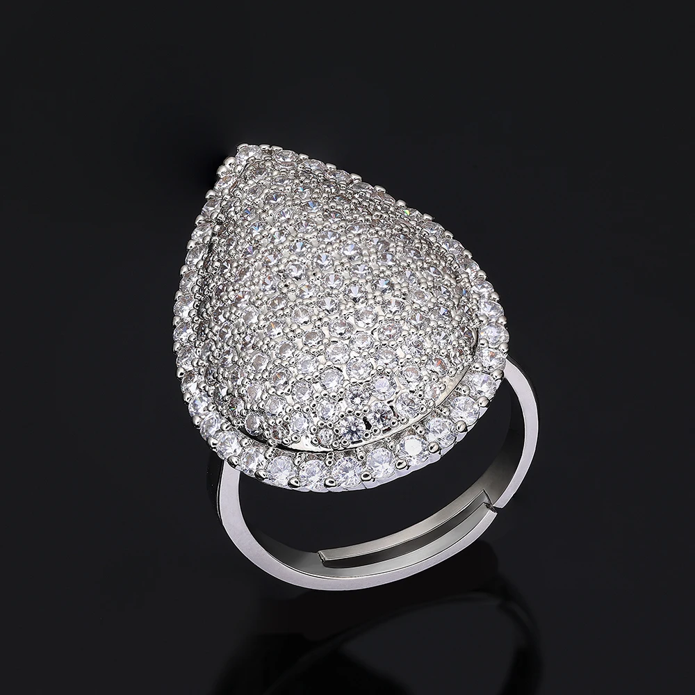 

Luxury 4-piece jewelry set with cubic zirconia inlay, suitable for women's bridal parties and wedding accessories in Dubai, Saud