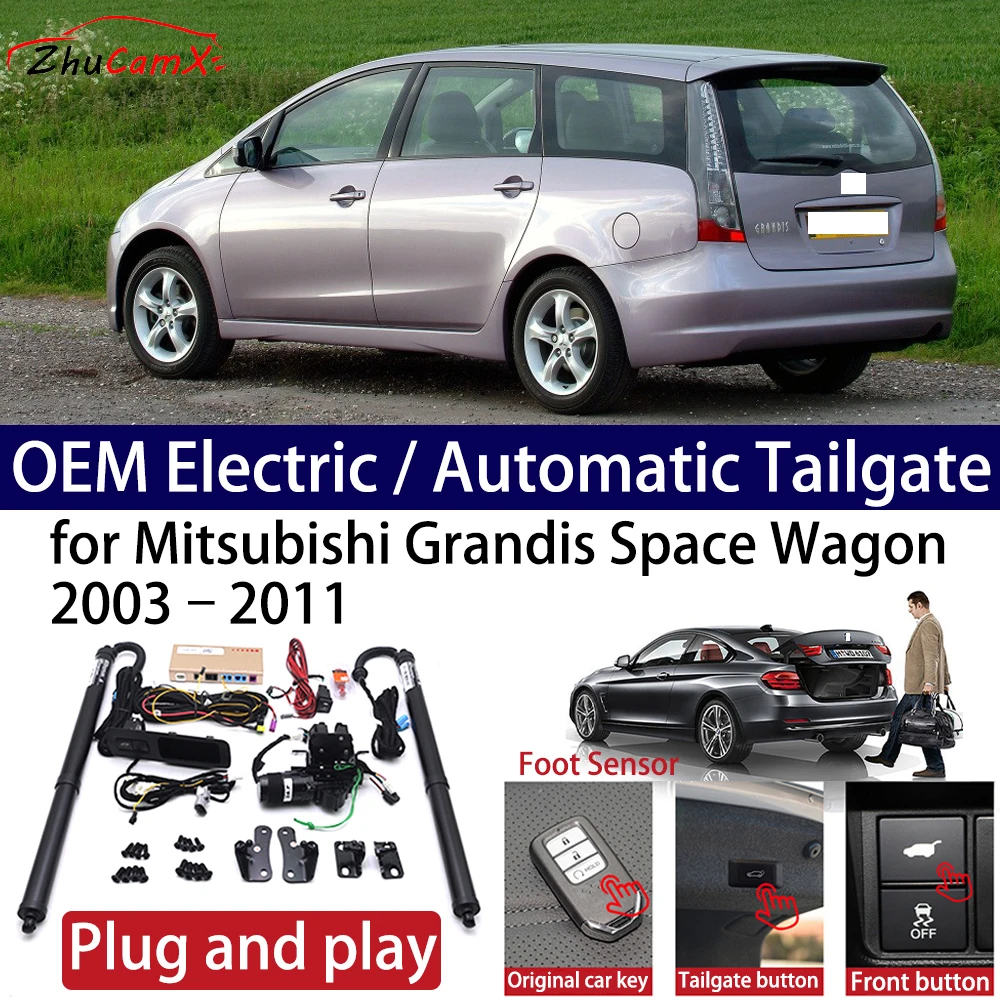 ZhuCamX for Mitsubishi Grandis Space Wagon 2003-2011 Car Power Electric Automatic One-Click Smart Liftgate Tail Gate Support