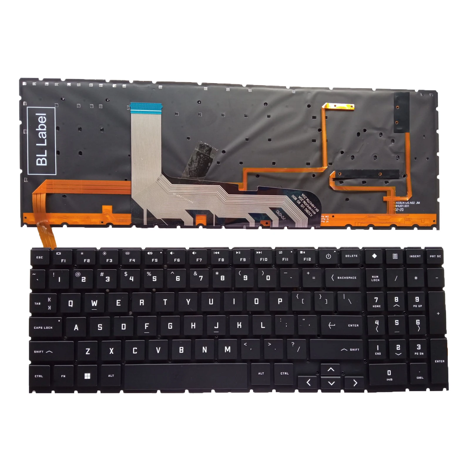 US Red/white/RGB Backlit Keyboard For HP 15-EK 15-EN 16-B TPN-Q238 Q267 Q236 version 1 version 2