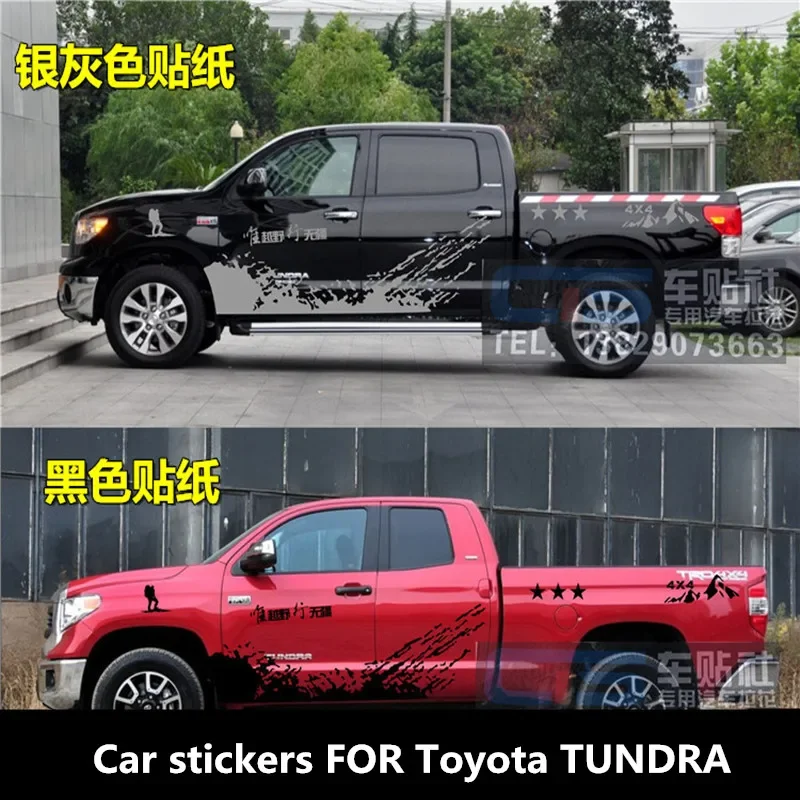 

Автомобильные наклейки для Toyota TUNDRA, индивидуальный внешний вид, модная спортивная модификация, виниловые наклейки, аксессуары