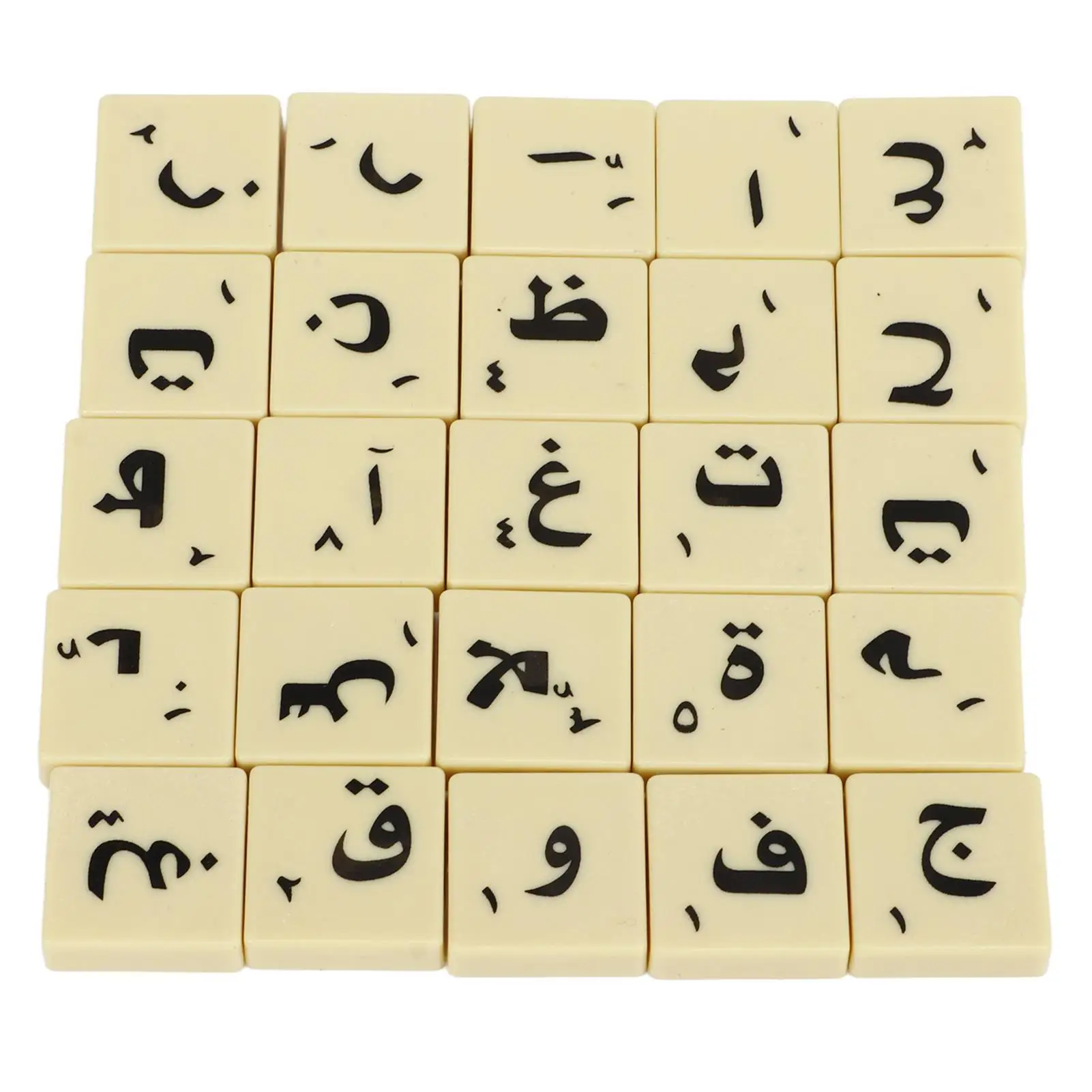 Durable Arabic Letter Chess Pieces Set - Wear-Resistant for clamping Tiles for Leisure Play