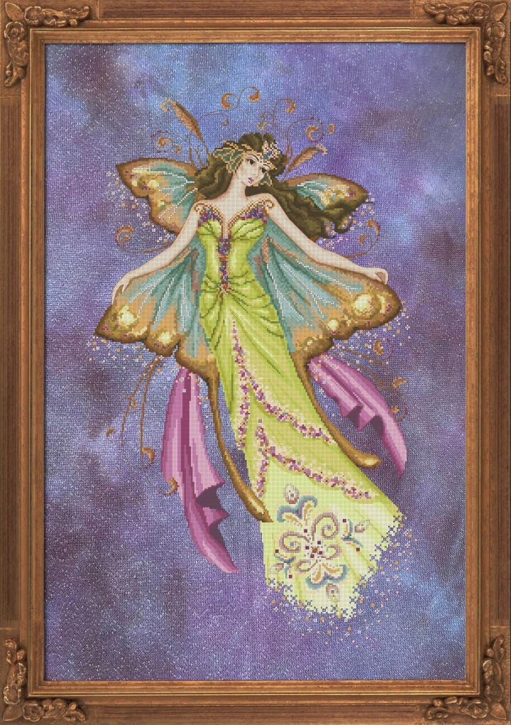 

DIY Embroidery Cross Stitch Kits, Craft Needlework Set, Unprinted Canvas, Cotton Thread, Home Butterfly, BF, Butterfly Queen