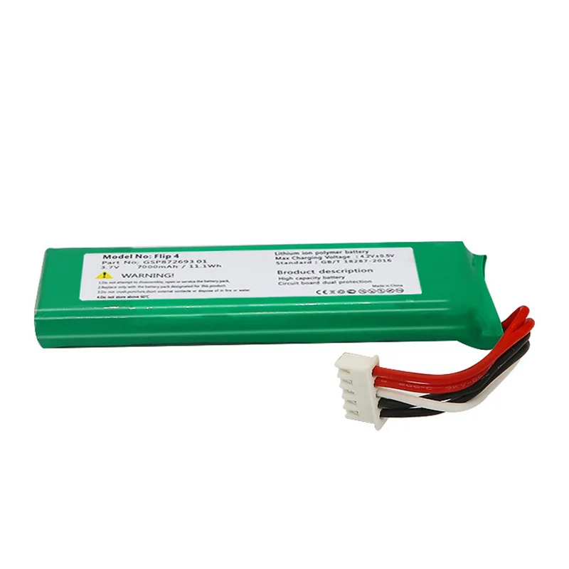 3.7v Battery For JBL Flip 4 Flip4 7000mAh Rechargeable Battery GSP872693 01 For JBL Speaker Flip 4 Flip4 Special Edition Bateria