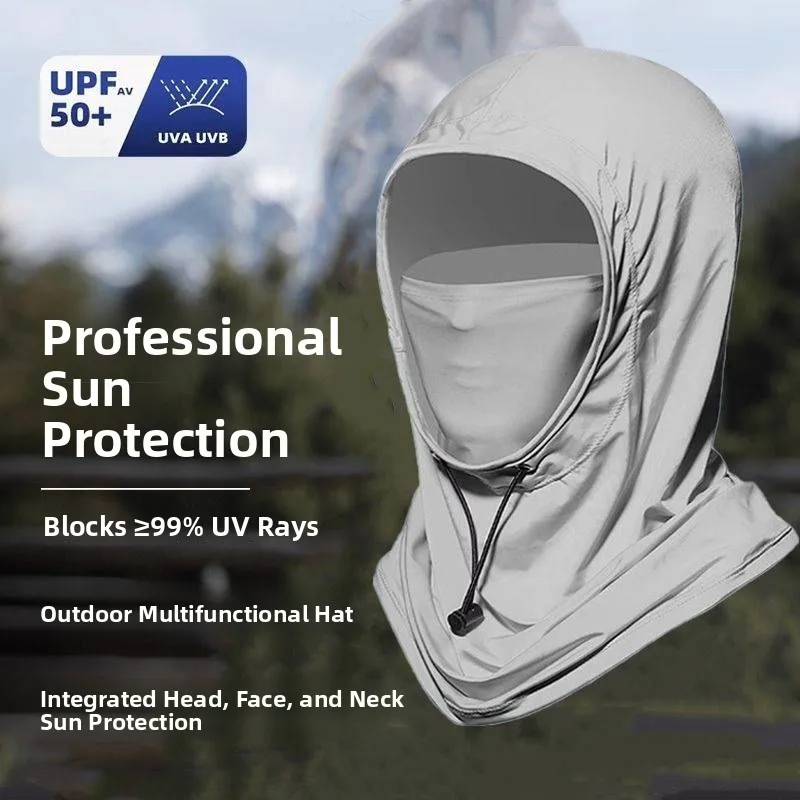 

Men's Full Face Outdoor Fishing Mask Integrated Summer Neck Protection UV Protection Breathable Comfortable Lightweight Face ...