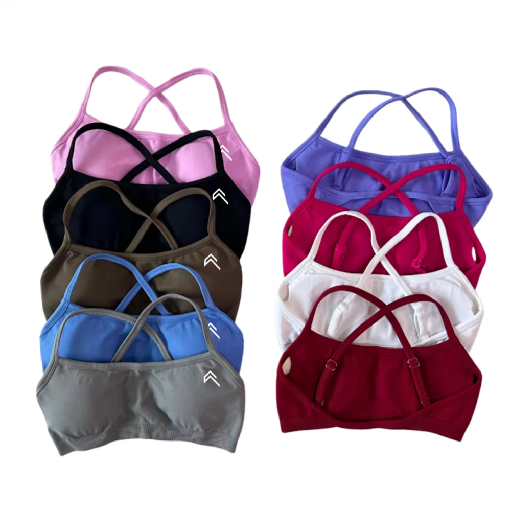 

Женский высококачественный бюстгальтер с лямкой на шее и ударным поясом, женский тонкий спортивный бесшовный бюстгальтер с высокой поддержкой, спортивные упражнения для фитнеса