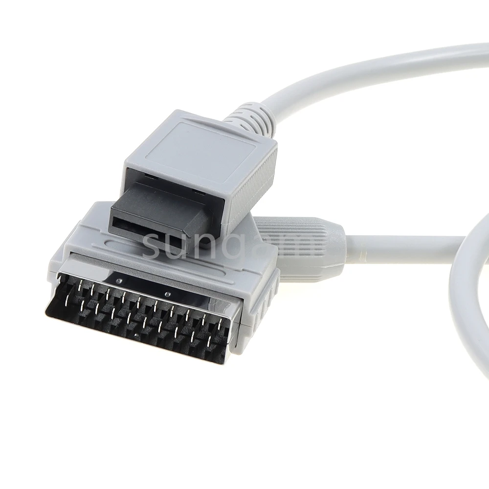 1pc for WII WIIU 1.8m Scart RGB Video Cable Cord for Wii NTSC Game Console HDTV Cord view 4