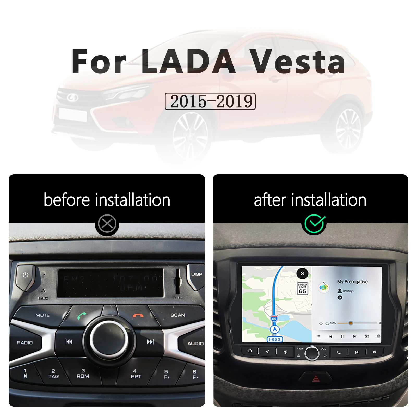 CATRONICS Android11 OCTA CORE DSP 6+128G for LADA Vesta Cross Sport 2015-2019 Car Dvd Radio Multimedia Video Navigation GPS