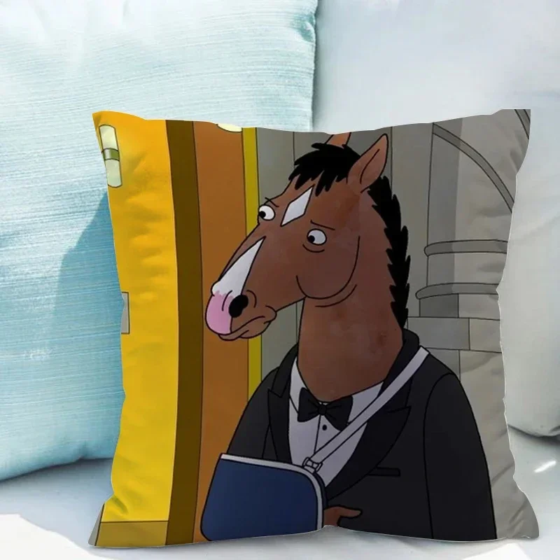 B-BoJack cavaliere fodera per cuscino personalizzata 45x45 cuscini per dormire cuscini decorativi per divani federe per decorazioni autunnali fodere