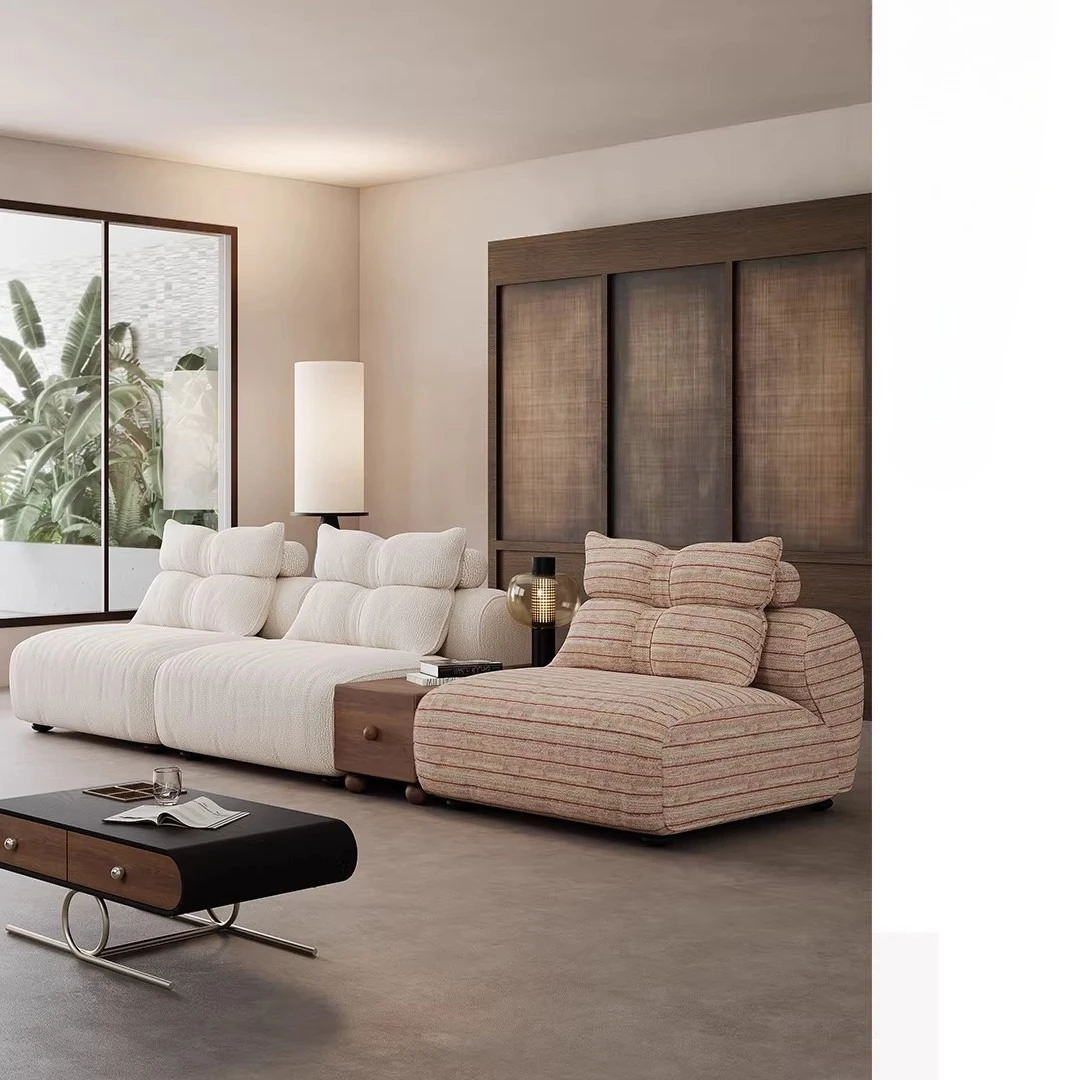 Vintage-style living room fabric personalization, vintage fully detachable washable modular sofa