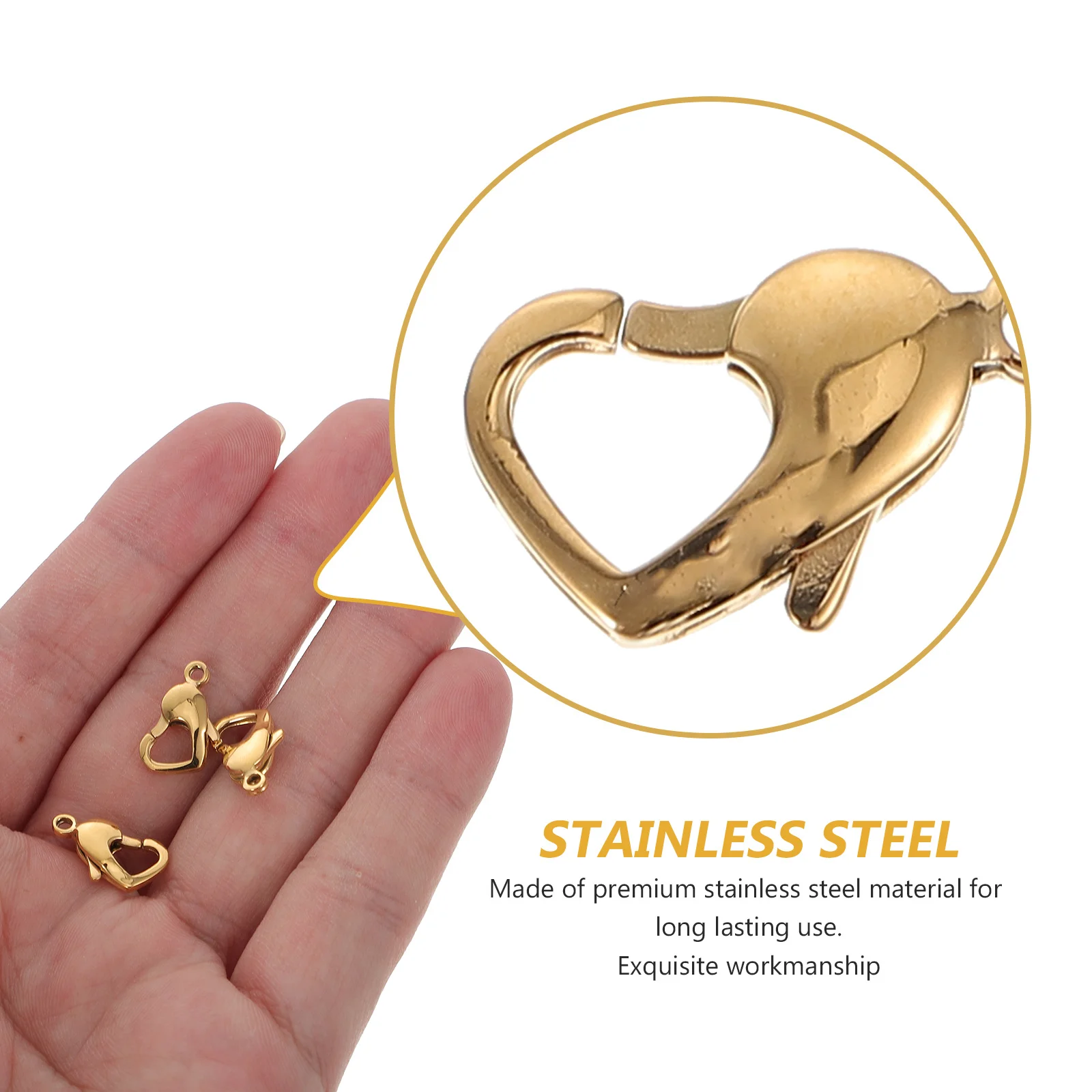 

3Pcs Pet Dog Buckle Exquisite Stainless Steel DIY Bracelet Buckle Necklace Connector Jewelry Making Clasp Bracelet Clasp