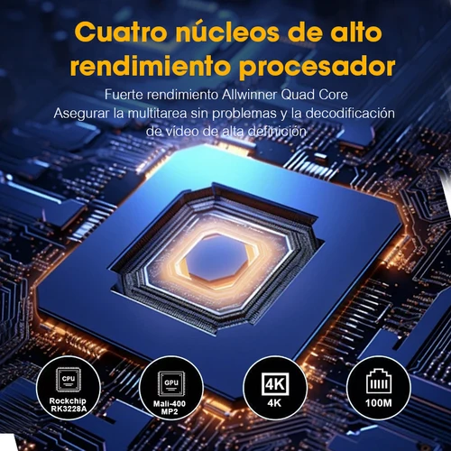 Imagen 2 del producto Nuevo Android TV Box MX10 RK3228 1GB 8GB Mini Smart TV Box 2 4g Wifi Quad Core decodificador 4K Smart TV BOX WIFI de doble banda