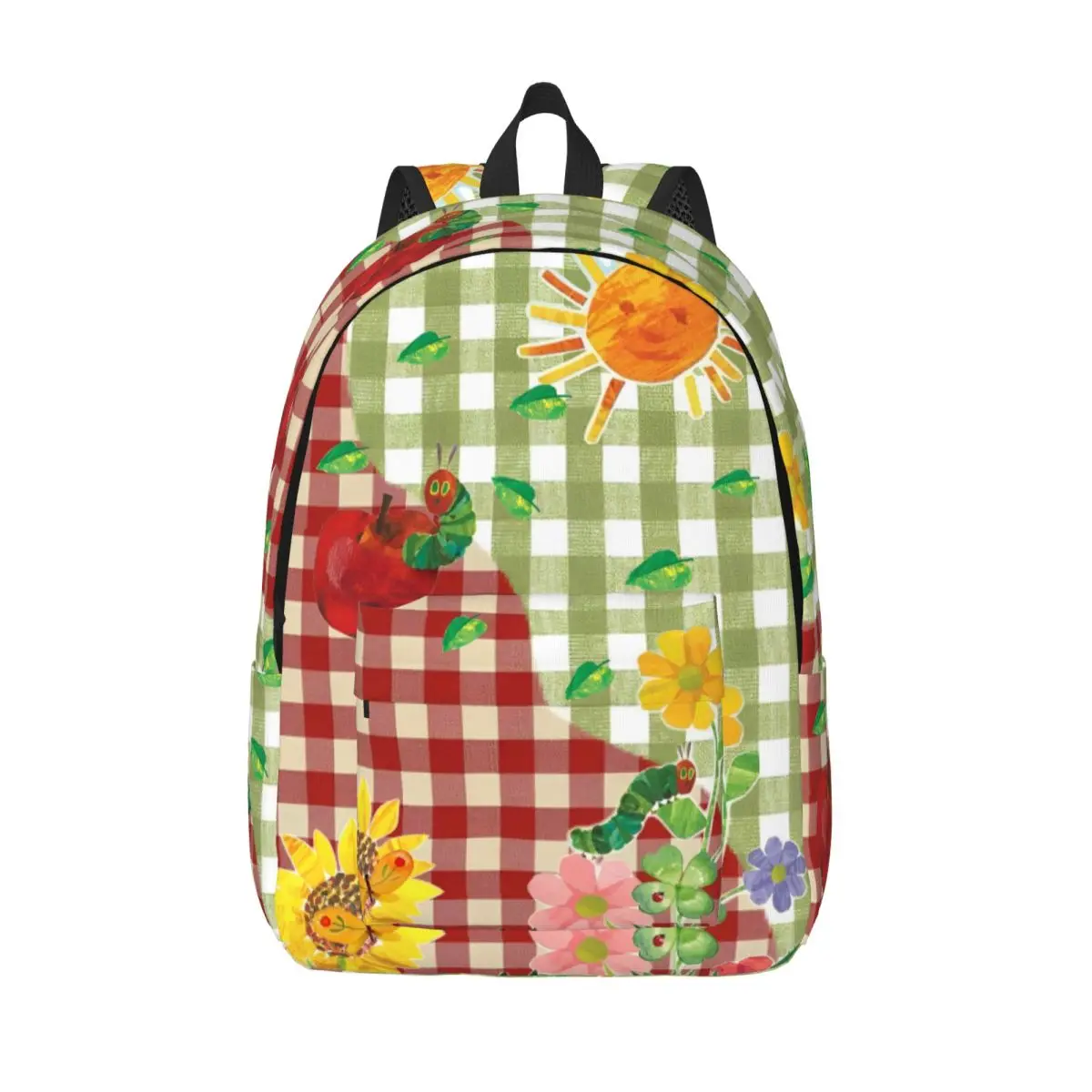 os-lagartas-muito-famintos-morango-adolescente-mochila-esportes-caminhadas-viagem-dos-desenhos-animados-livro-daypack-das-mulheres-dos-homens-portatil-sacos-de-lona