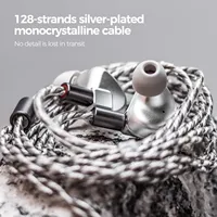 LETSHUOER S12 3.5MM Hifi Earphones 14.8mm Planar Magnetic Driver Wired In-ear Monitors Gaming Earbuds Planar Headphones