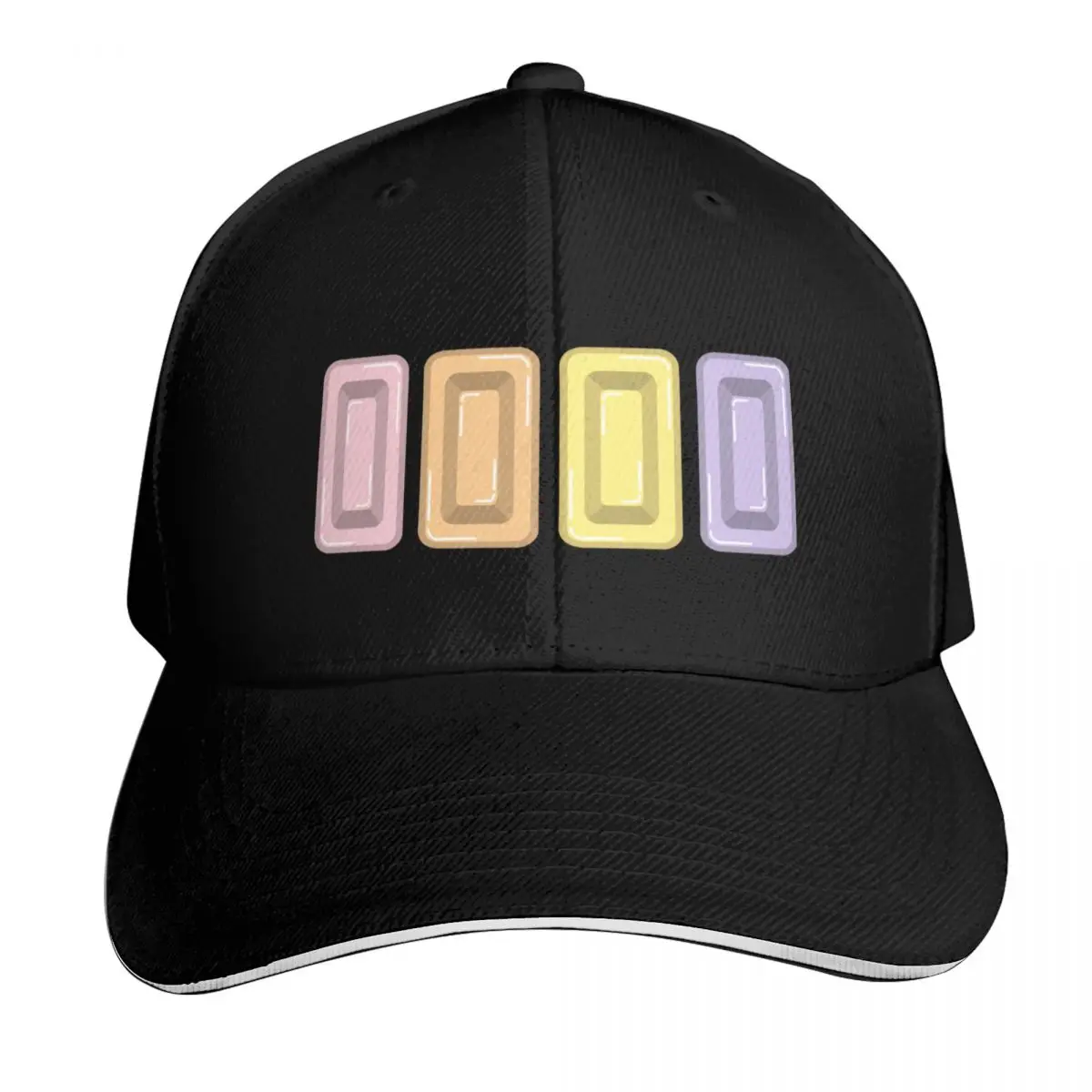 Candy Bricks Baseball Cap Adjustable Buckle Closure Moisture Wicking Quick Dry Curved Brim Classic Fit