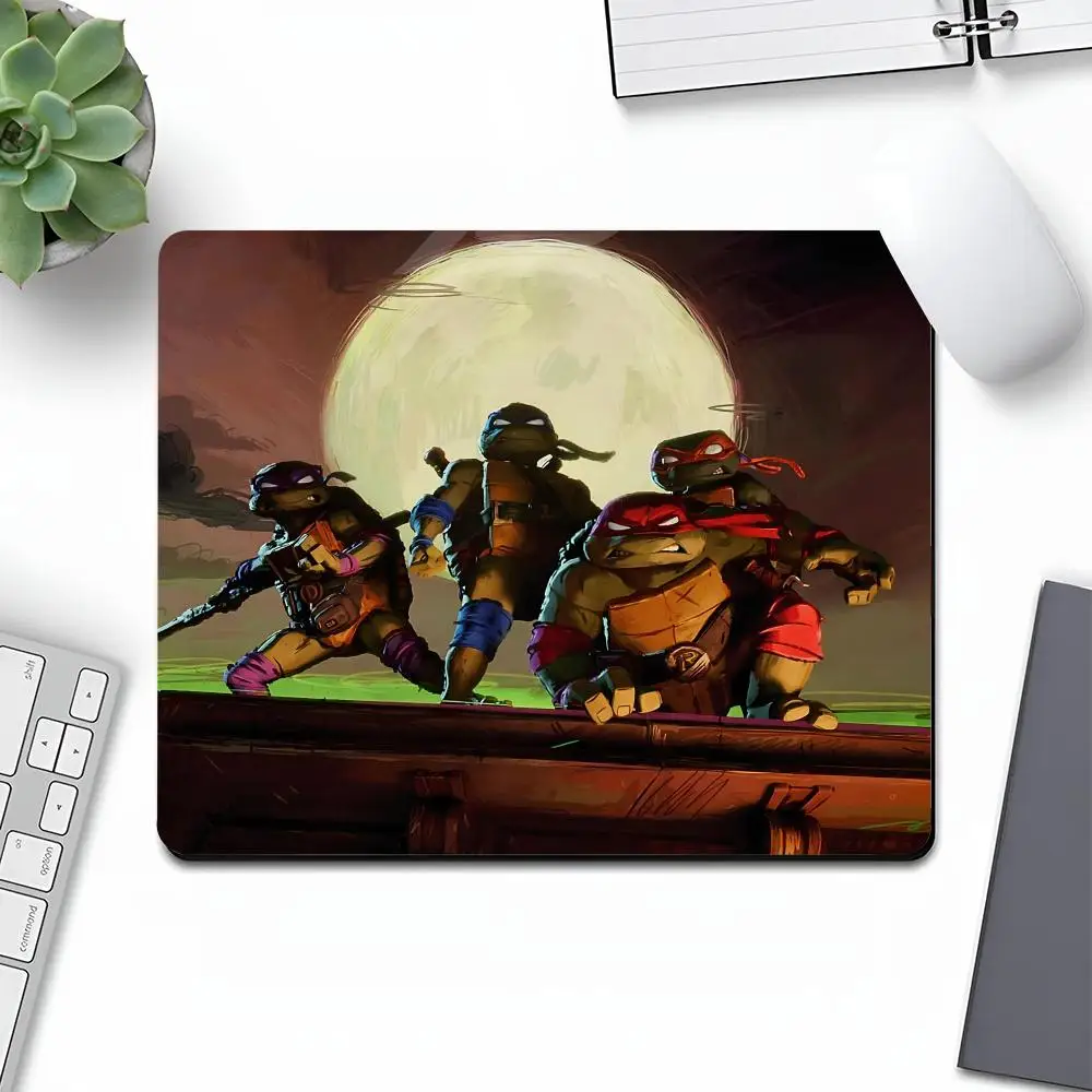 T-Teenage Mutant Ninja T-Turtles Mouse Pad Art Gamer Small Rubber Locking Edge Large Computer MousePad safely Laptop Desk Pad