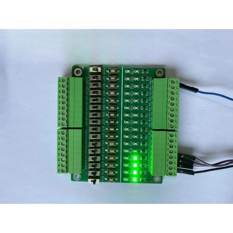 PLC Debugging Simulation Board 16 Input/output Test Board Button Toggle Switch Switch Learning Module