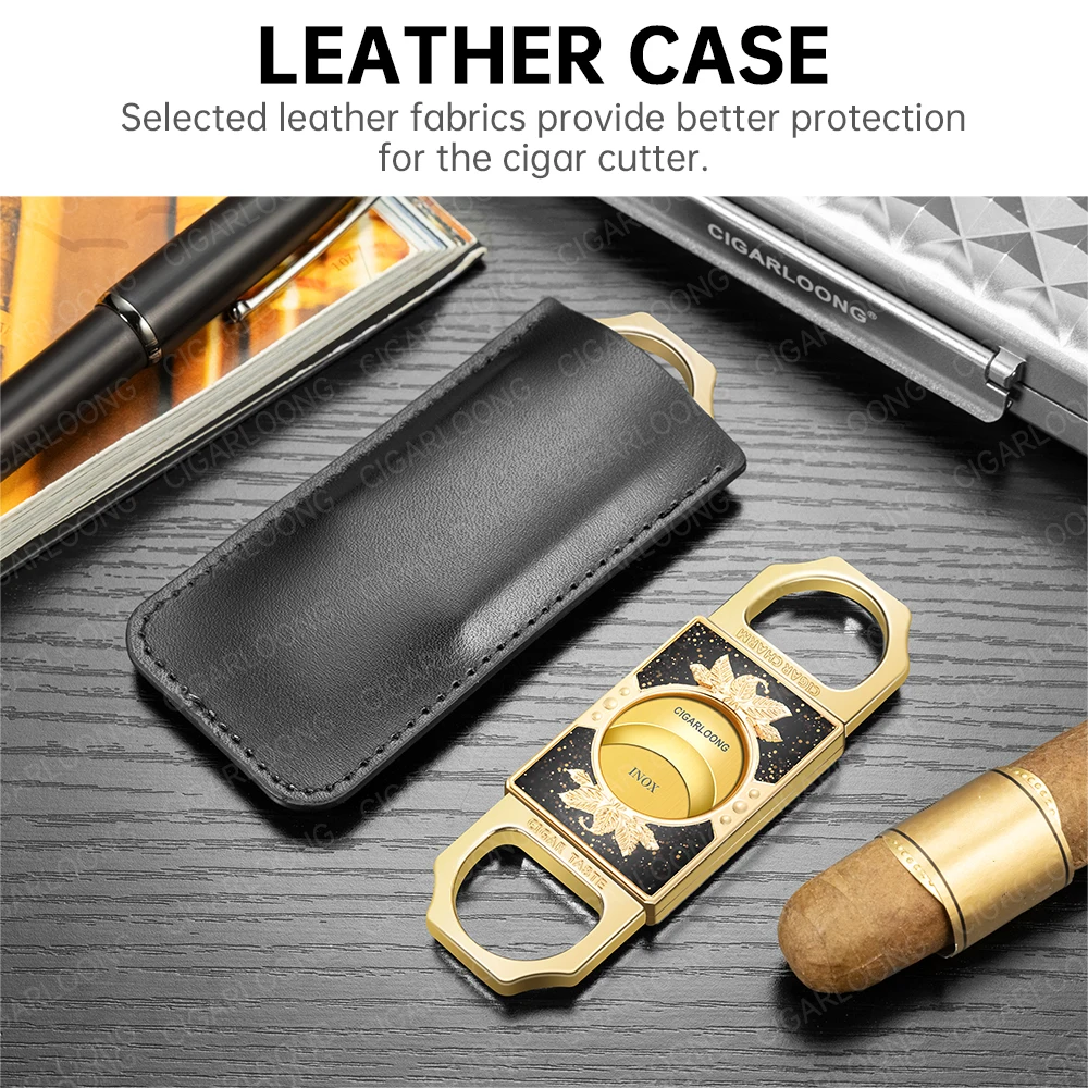 Portable cigar scissors, sharp blade scissors, gift box packaging