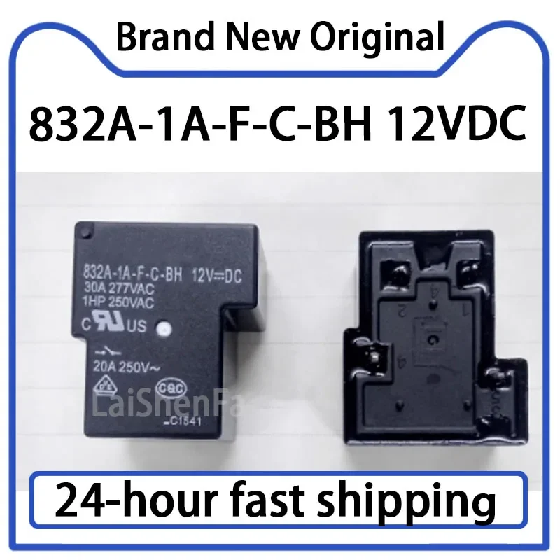 1PCS 832A-1A-F-C-BH 12VDC Relay 4-pin Set Normally Open Stock