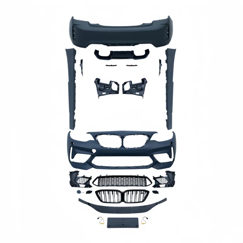 

Suitable for 14-21 2 Series F22 Modified M2C Thunder Front Bumper Rear Bumper Grille Side Skirt Back Lip Four Tail Throat