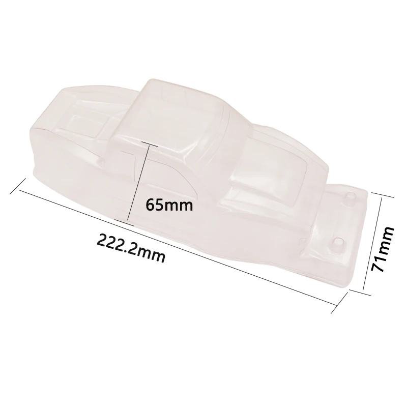 SCX24 Plastic Clear Body Shell Unpainted for 1/24 RC Crawler Car Axial SCX24 90081 C10 Upgrade Parts