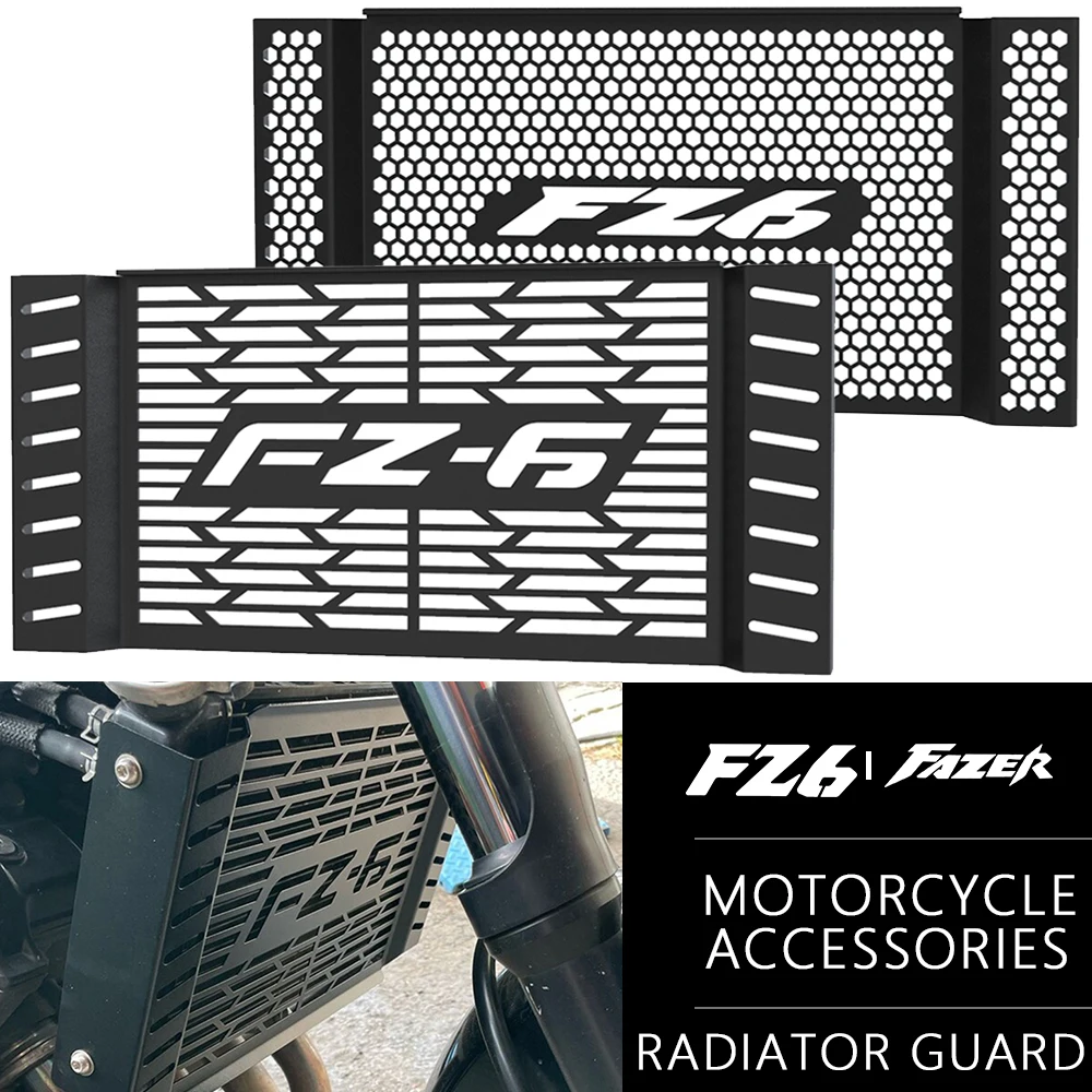 Accessories FZ 6 Fazer 2007 2008 2009 2010 FOR YAMAHA FZ6 FAZER FZ-6 Motorcycle Radiator Grille Cover Guard Protection Protetor