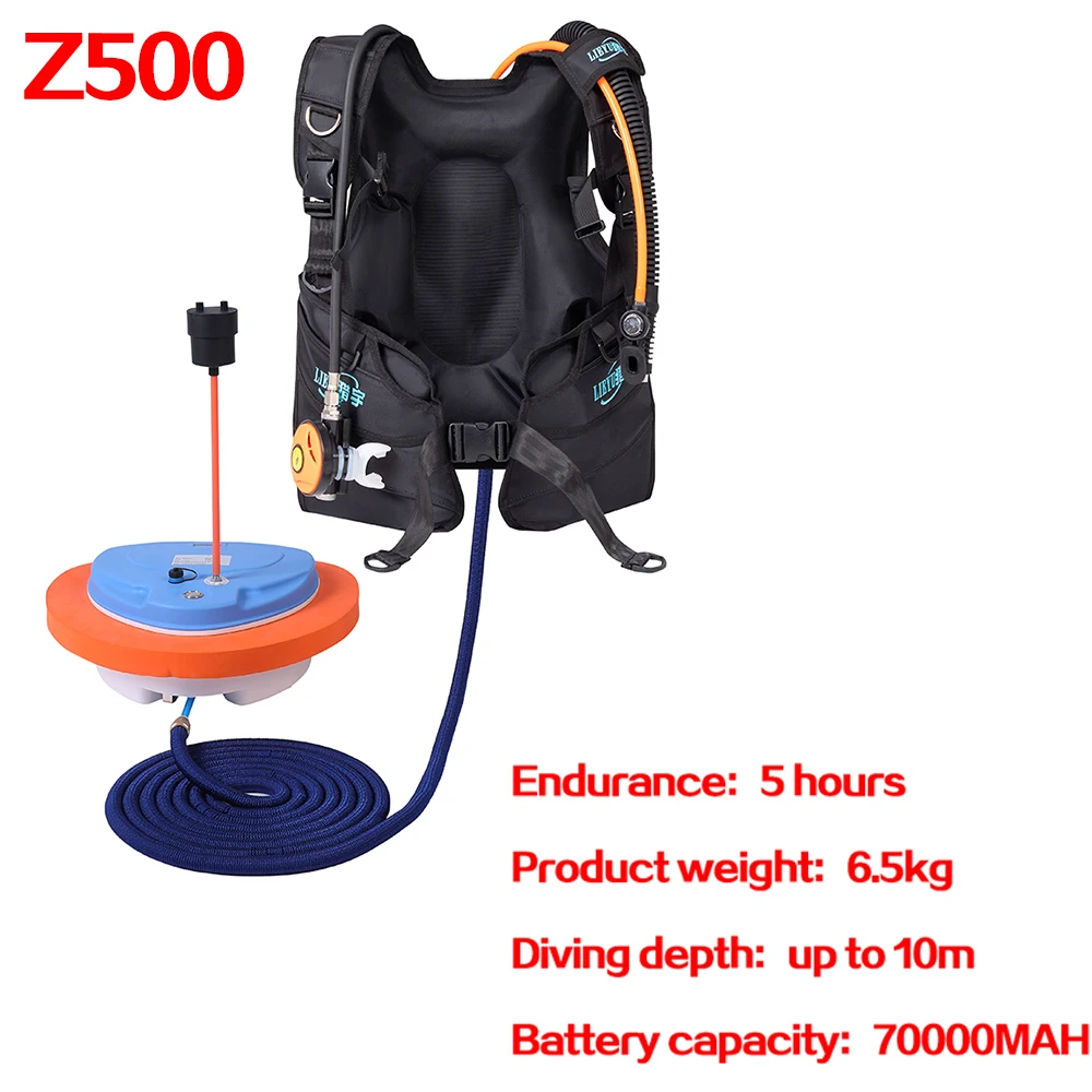 New Scuba Diving Snorkel Equipment Trap Mobile Ventilator Support Deepest To10M Time 5H Underwater Snorkel Winter Ice Diving