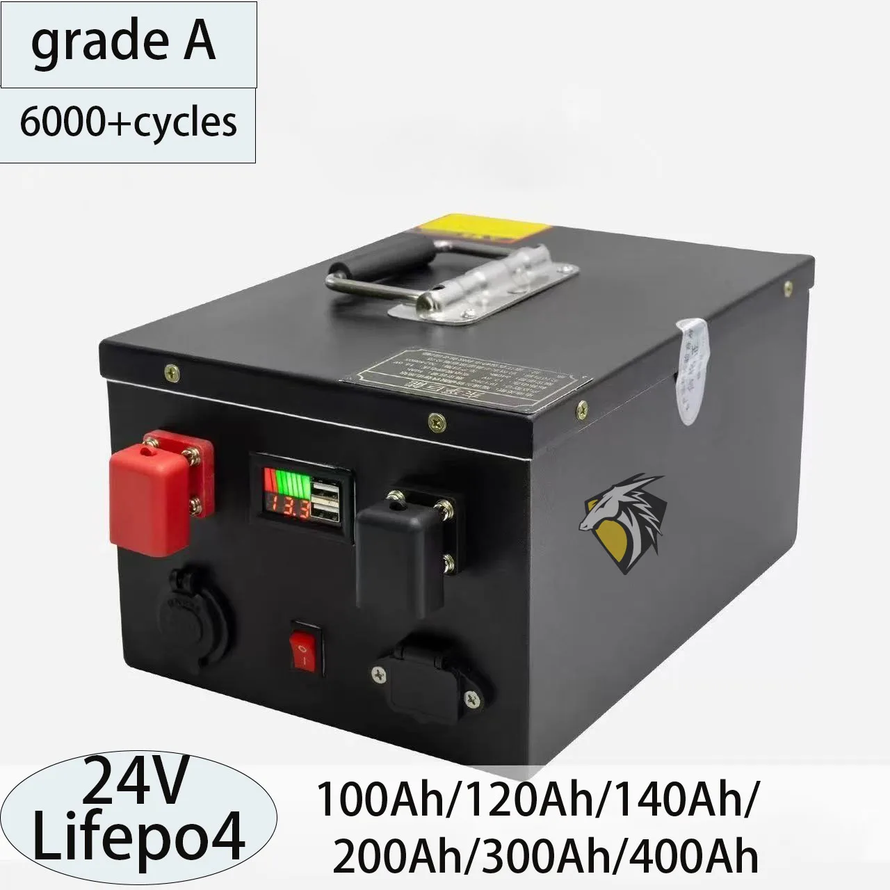 

Lifepo4 battery 24V 400AH 300AH 200AH 180AH 120AH 100AH 500Ah with BMS for RV Lathe Cart inverter solar backup