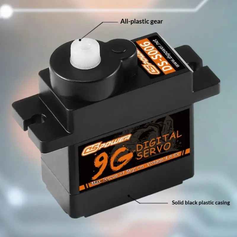 1 Set RC Vliegtuig Robot Auto Boot Kanaalvliegtuig Kleine Servo Motor 9g Plastic Tandwiel Digitale Servo Voor DIY