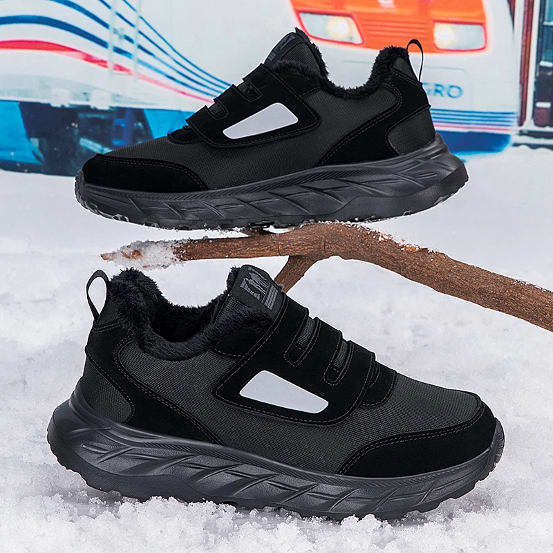 YRZL 2025 New Men's Winter Boots Thermal Waterproof Anti Slip Snow Boots Men Outdoor Warm Comfortable Non Slip Outdoor Shoes