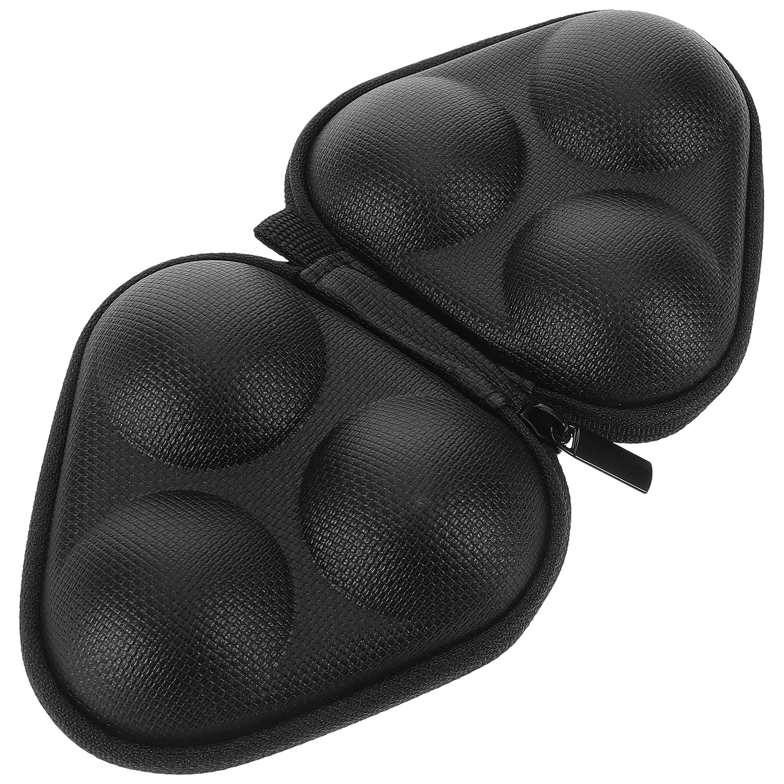 

3 Ping Pong Ball Storage Case Triangular Eva Protective Lightweight Black for Table Tennis Outdoor Indoor Sports