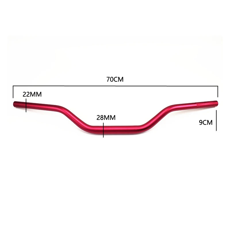 Universal 28mm Motorcycle Handlebar CNC Aluminum Alloy Scooter Handle Bar Steering Wheel Handle Bar For Pit Bike
