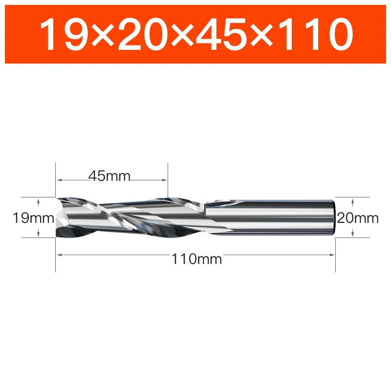 HUHAO 4 6 8 20 mm HRC65 Fräser HSS M2 Schaftfräser Hartmetall 2 Nuten Spiralfräser CNC-Werkzeuge für Aluminium und Edelstahl