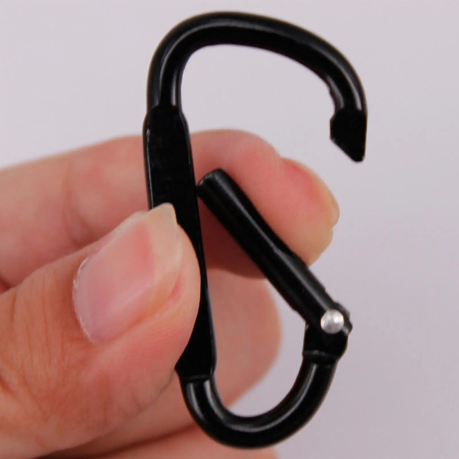 D-Ring-Karabiner, D-Form, Karabiner aus Aluminiumlegierung, Metall-Karabiner, D-Clip, Reise-Karabiner, Rucksack-Karabiner, Camping-Zubehör