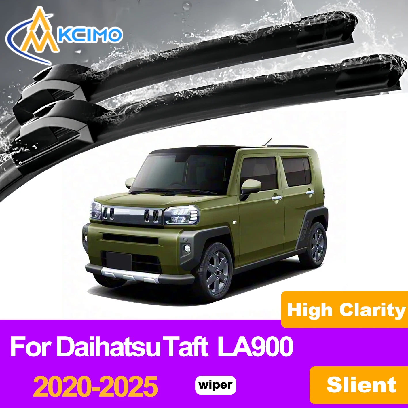 

KCIMO 2PCS Front Windshield Wiper Blades For Daihatsu Taft LA900 2020-2025, Perfectly Conforms to Windshield Curvature