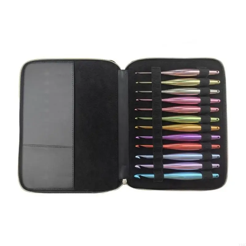 

12шт эргономичный алюминиевый крючок крючок 3,0 мм-10 мм вязание крючкового вязания y4qc