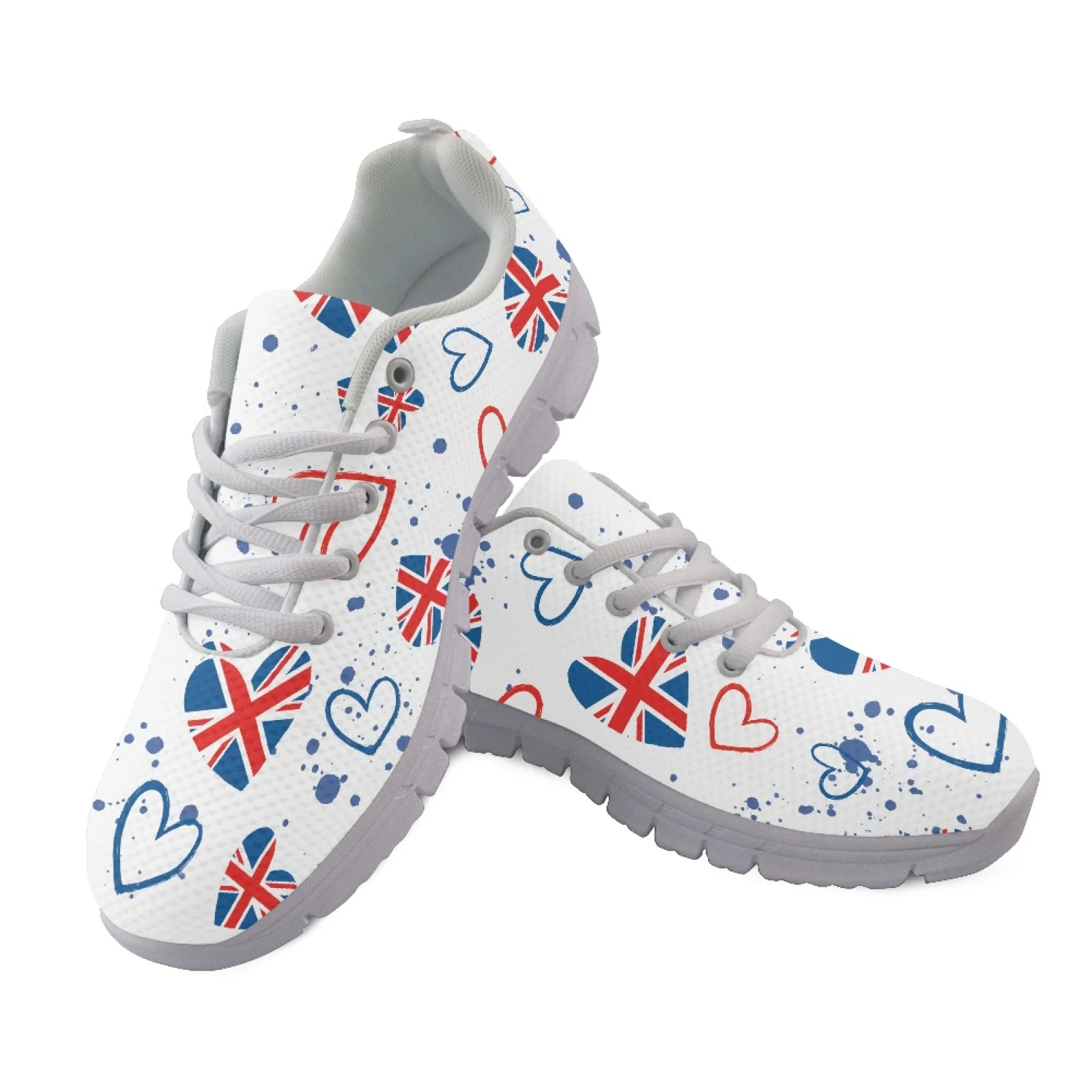 Coloranimal Lightweight Breathable Athletic Work Shoes for Mens Womens Athletic Walking Sneakers for Gym Retro Rose Stripe