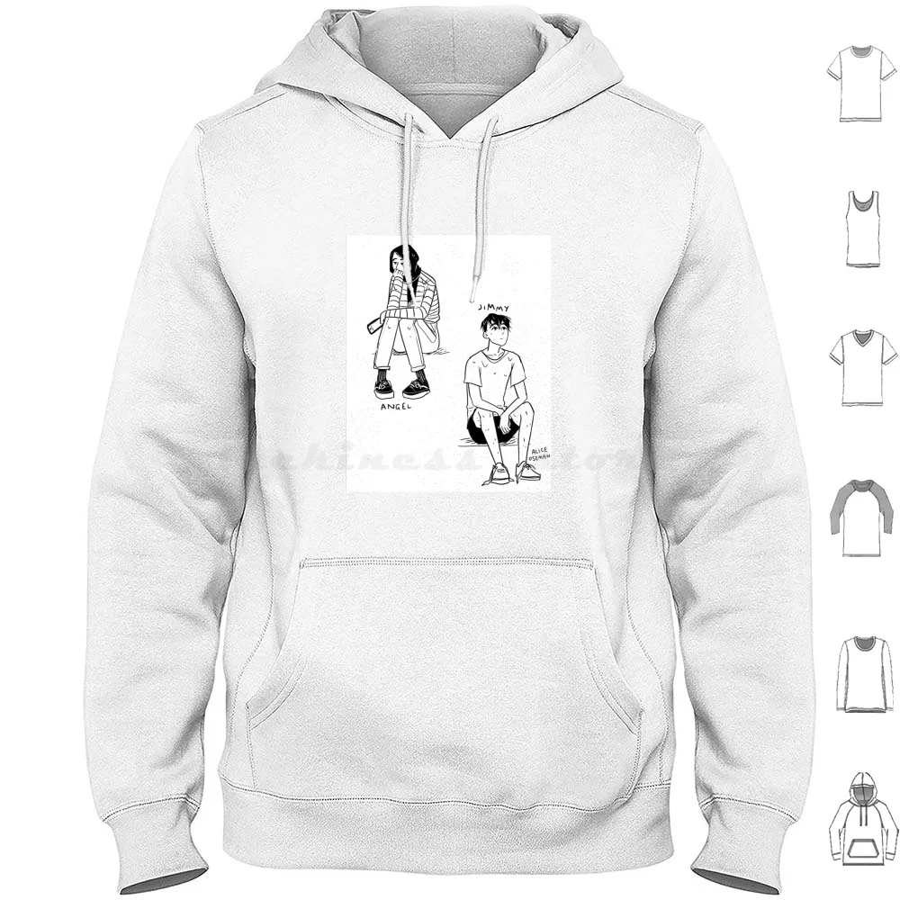 Jimmy And Angel Sudaderas con capucha de manga larga Alice Oseman I Was Born For This Angel Rahimi Jimmy Kaga Ricci
