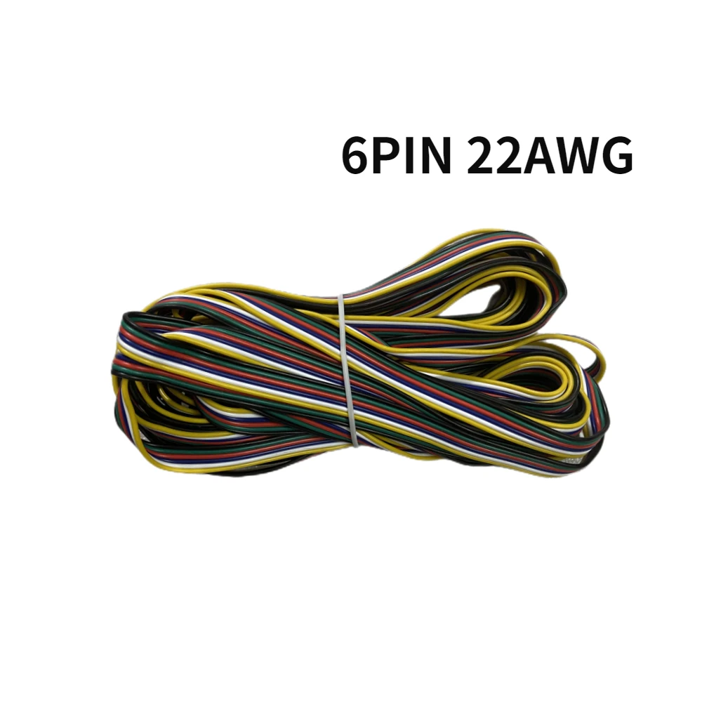 5m-100m 22awg 2pin 3pin 4pin 5pin 6pin Extension Electric Wire 5050 3528 RGB RGBW RGBWW RGBCCT LED Strip Extend Cable Connector