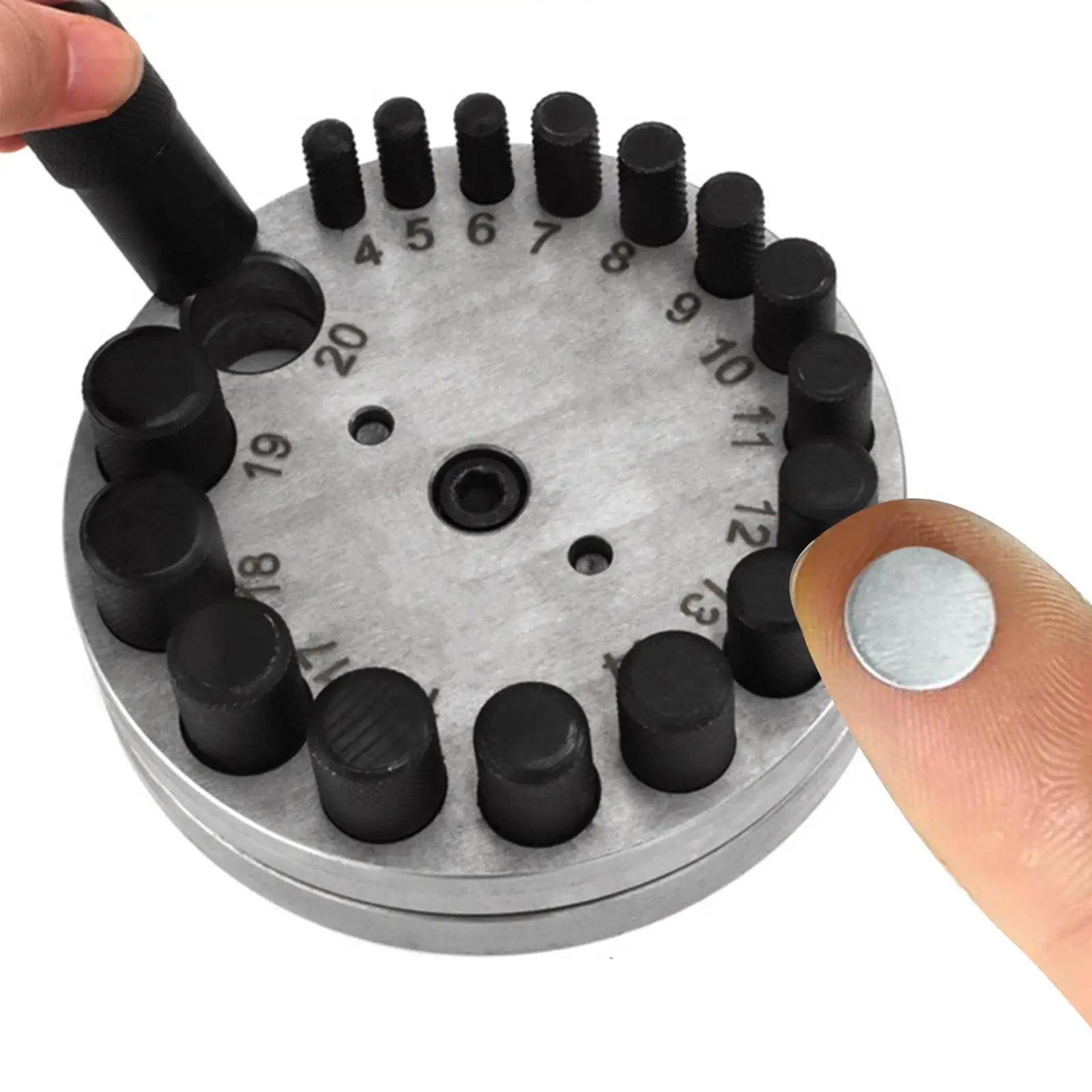 

Disc Cutter Set Practical Metal Hole Puncher for Home Brass Gaskets Decals