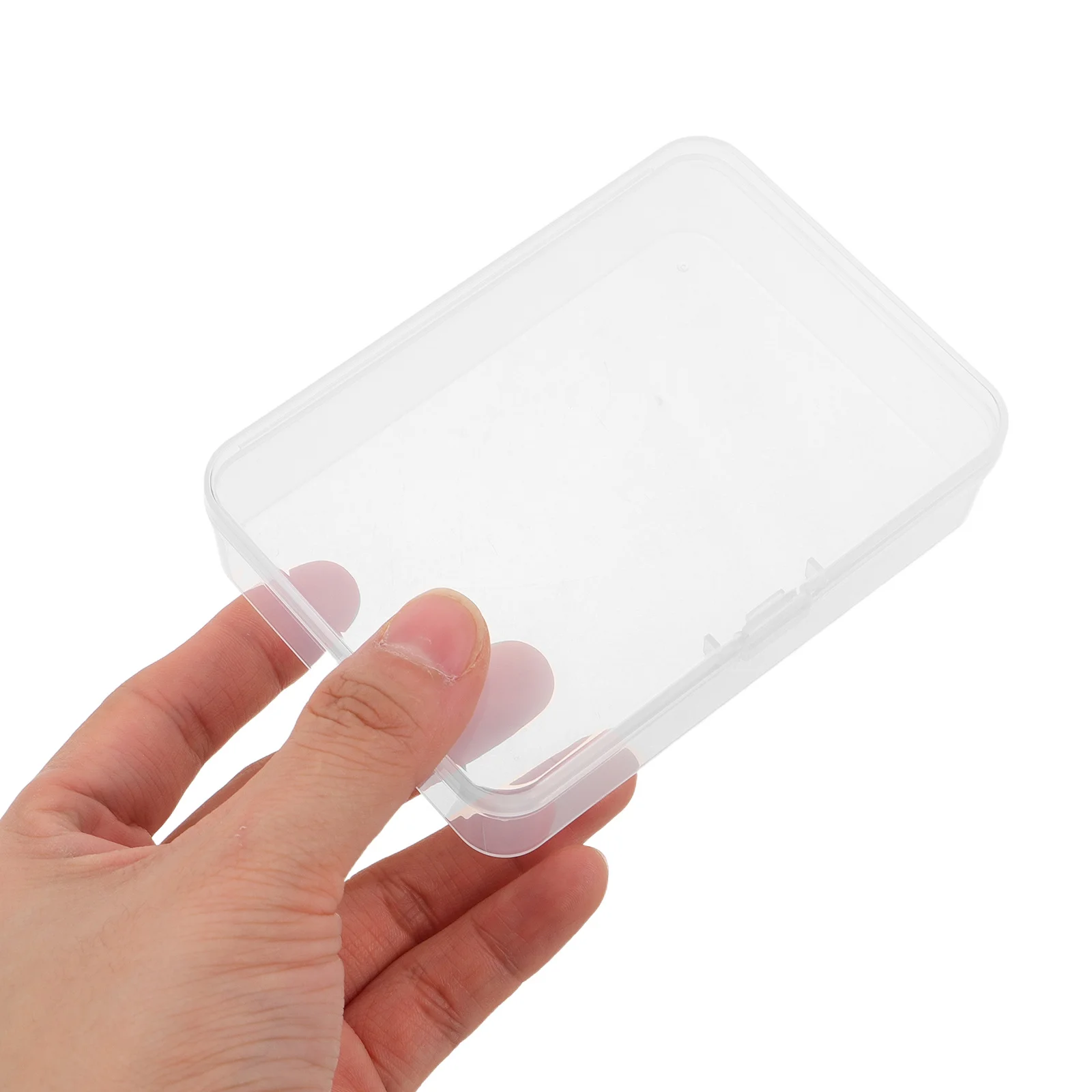 

10Pcs Plastic Playing Card Organizer Box Clear Storage Case for Trading Game Cards 4x3 Inch Snap