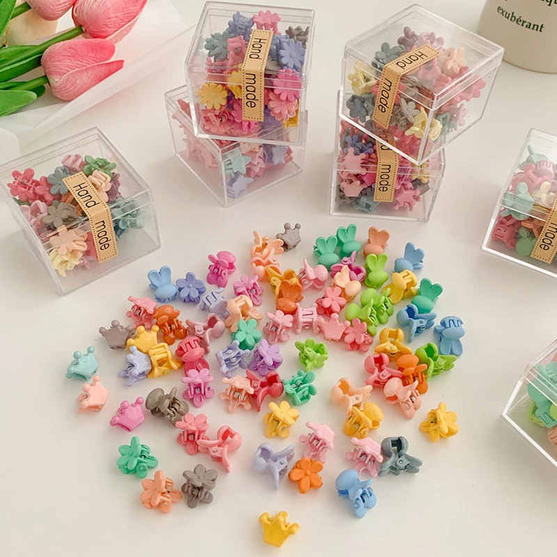 

36Pcs/Bag Cute Girls Baby Heart Flower Crown Animals Colorful Hair Claws Sweet Hairpins Hair Clips Kid Hair Accessories