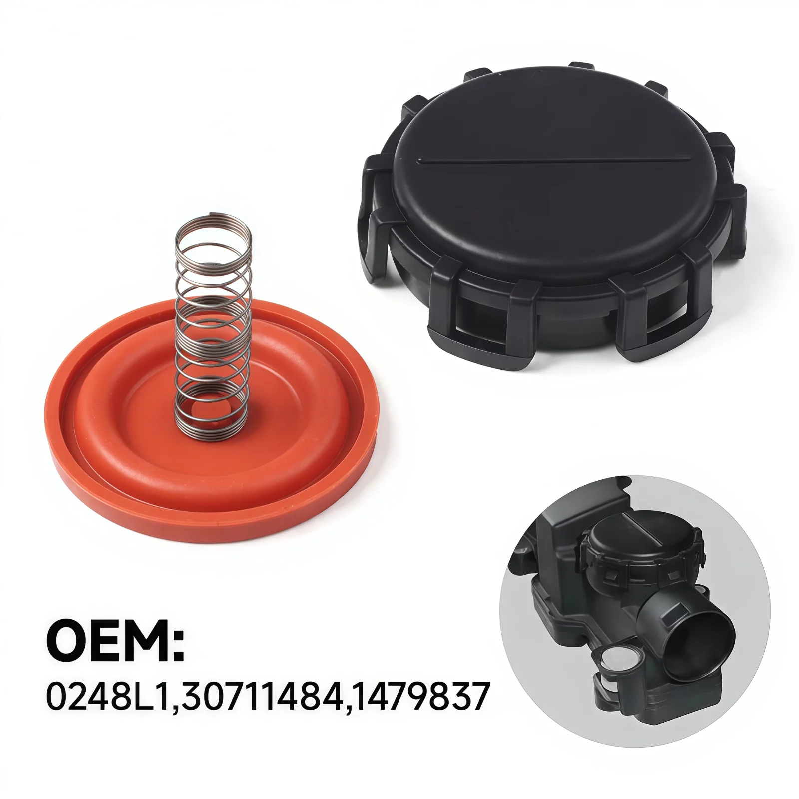 

0248.L1 New Car PCV Valve Cover Kit Membrane Repair For Ford C-MAX Fiesta VI Focus II Fusion Citroen C2 C3 C4 Y60110210B 993760